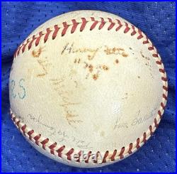 US Army Baseball Team Signed Autographed Military Rammers Vtg 1950s Korean War