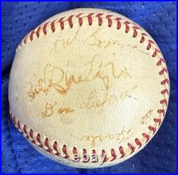 US Army Baseball Team Signed Autographed Military Rammers Vtg 1950s Korean War