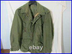 US Army Field Coat Jacket M 1951 Small Korean War Era 1952