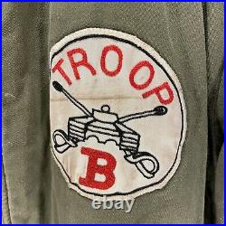 US Army Korean War Era Troop B Tank Corps Jacket Size Large Tombstone's Raiders