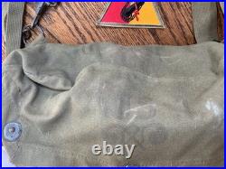 US Army Korean War JJ1-5 Lightweight Service Gas Mask WithBag + Patches