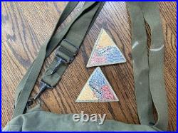 US Army Korean War JJ1-5 Lightweight Service Gas Mask WithBag + Patches