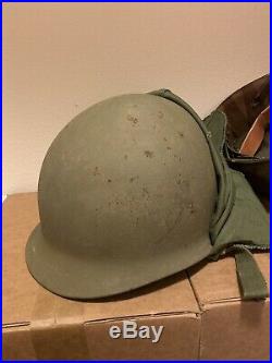 US Army Korean War M1 Helmet With Liner