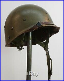 US Army Korean War era M1c Airborne Helmet Westinghouse liner (Replica)