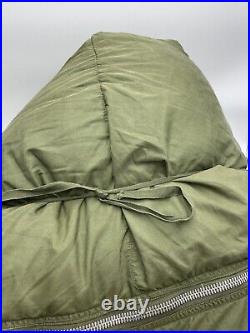 US Army Korean War memorabilia Insulated Casualty sleeping bag fur lined down