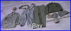 US Army M-1951 Korean War era Combat Uniform / Jacket / Pants / Hat / More Used