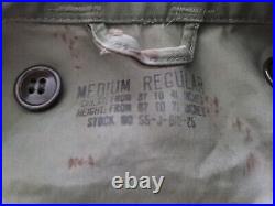 US Army M-1951 M-51 Field Shell Jacket Med. Reg Korean War Sep 1951 READ