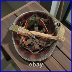 US Army M1 Helmet WithCamo Cover and Capac Liner Korean War