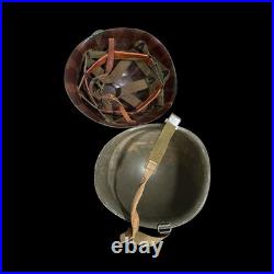 US Army M1 Helmet WithCamo Cover and Capac Liner Korean War