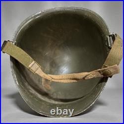 US Army M1 Helmet WithCamo Cover and Capac Liner Korean War