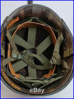 US Army M1C Korean war era 187th ARCT 11th Airborne Helmet (Re-Creation)