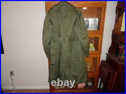 US Army Military Korean War Overcoat M-1950A Wool Liner Tipton Clothing 1951