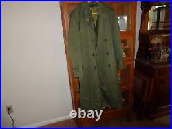 US Army Military Korean War Overcoat M-1950A Wool Liner Tipton Clothing 1951