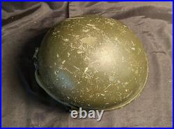 US Army WW2/Korea M1 Helmet With Rear Seam/Swivel Bale