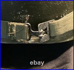 US Army WW2/Korea M1 Helmet With Rear Seam/Swivel Bale