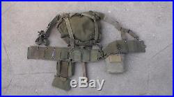 US Army WW2 & Korean War M-1945 Fieldpack Backpack & Belt, Canteen, Shovel, etc