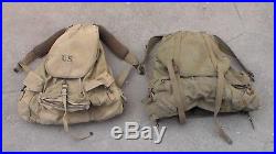 US Army WW2 & Korean War Mountain Troop Alaskan Rucksack Field Pack Backpacks