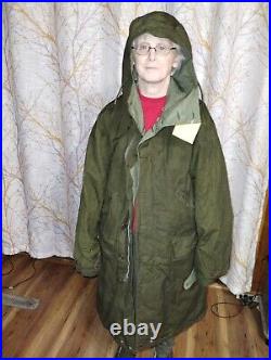 US Army WW2 M-42 mountian troop reversible parka dyed green. Item #8