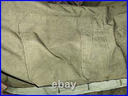 US Army WW2 M-42 mountian troop reversible parka dyed green. Item #8