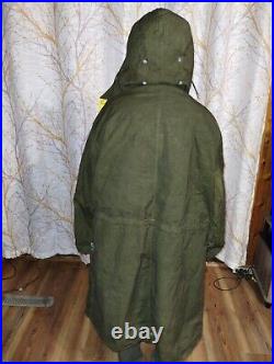 US Army WW2 M-42 mountian troop reversible parka dyed green. Item #8