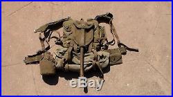 US Army WW2 to Korean War M-1945 Fieldpack Backpack & Belt, Canteen, Shovel USED