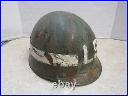 US Korean War Era M1 Helmet Liner Capac Westinghouse Double stamp Named & Number