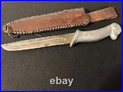 US Korean War Knife -Theater Figural Trench Art Dagger -Military Atkinson 1952