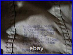 US Korean War, M-1951 Fishtail Parka Shell with alpaca wool liner excellent, XL