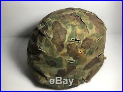 US Korean War USMC Marines Fixed Bale Helmet Cover