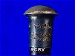 US Korean War Vintage Colonel Presentation Swagger Stick