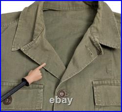 US M1947 HBT Herringbone Twill Utility Field Shirt Medium