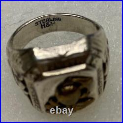 US Marines STERLING RING, made by H&H, SIZE 9, ww2, 16 Gr