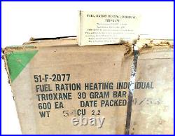 US Military 1953 Korean War Era Individual Ration Heating Trioxane Case