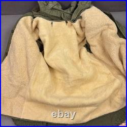 US Military Fishtail Parka Men Medium Sherpa Liner M 1951 Talon Vintage Fur Hood