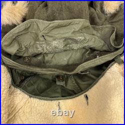 US Military Fishtail Parka Men Medium Sherpa Liner M 1951 Talon Vintage Fur Hood