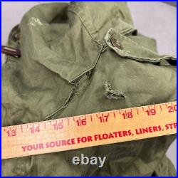 US Military Fishtail Parka Men Medium Sherpa Liner M 1951 Talon Vintage Fur Hood