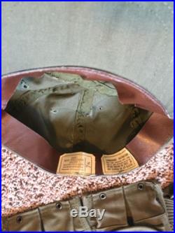 US Military Korean War Combat Belt Suspender Canteen 1st Aid Ammo Flashlight Hat