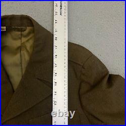 US Military Korean War Uniform Wool Jacket OD M-1950 Jacket 36R Trousers IKE