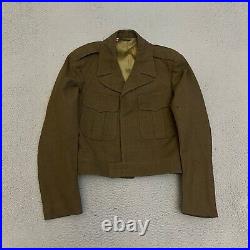 US Military Korean War Uniform Wool Jacket OD M-1950 Jacket 36R Trousers IKE