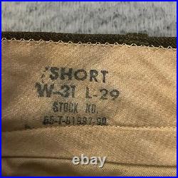 US Military Korean War Uniform Wool Jacket OD M-1950 Jacket 36R Trousers IKE