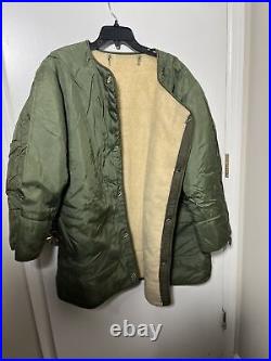 US Military M-1951 Fishtail Parka Korean War M-51 US Army Pile Liner Scovill