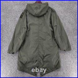 US Military M 1951 Fishtail Parka W Liner Small Hooded Zip Army Korean War 50s