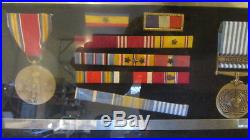 US Military NAVY Vintage Medals LOT 20 Named Soldier Frame Pins WWII Korean War