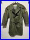 US Military Overcoat OG 107 Trench Coat Parka With Liner Korean War Med S, 1st ID