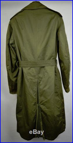 US Military Overcoat OG 107 Trench Coat Parka Wool Liner Korean War M ...