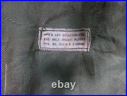 US Military Overcoat OG 107 Trench Coat Wool Liner Korean War Large Long 1953