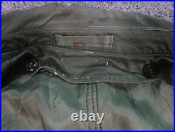 US Military Overcoat OG 107 Trench Coat Wool Liner Korean War Large Long 1953