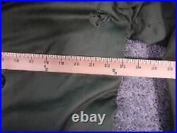 US Military Overcoat OG 107 Trench Coat Wool Liner Korean War Large Long 1953