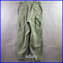 US Military Pants Mens 32 Green M 1951 OG 107 Trouser Korean War 50s Prentice