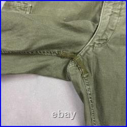 US Military Pants Mens 32 Green M 1951 OG 107 Trouser Korean War 50s Prentice